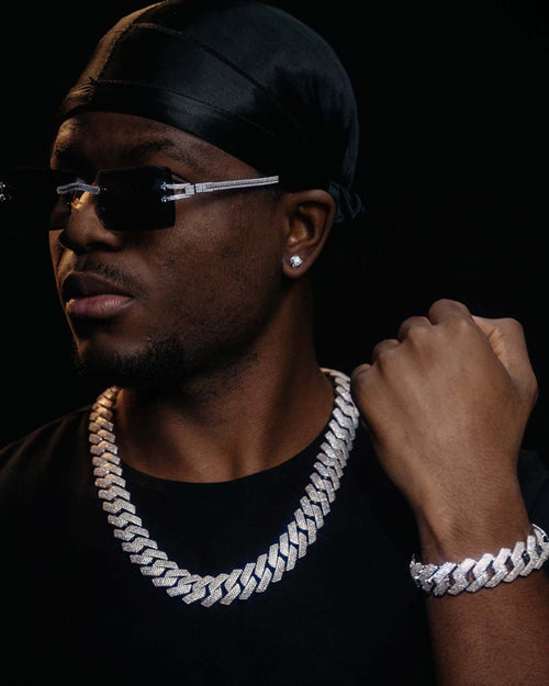 model 20mm vvs cuban link chain bracelet bundle icecartel px