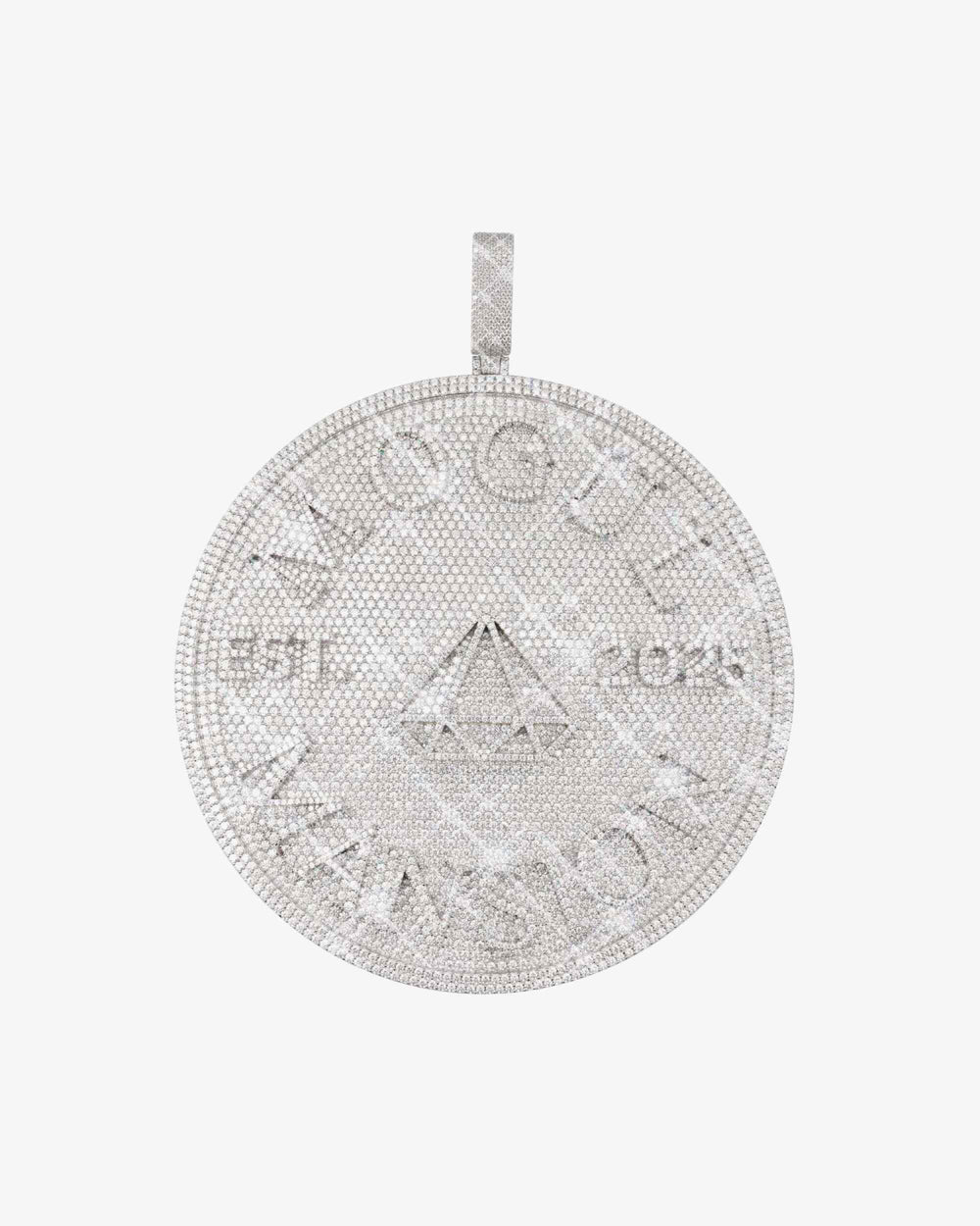 mogul custom moissanite circle pendant 14k gold icecartel main