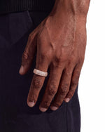 Moissanite 5-Row Band Ring 14K Gold - Rose Gold