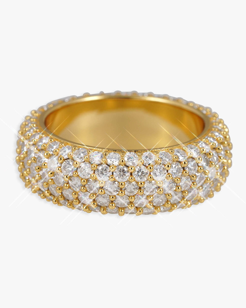 moissanite 5 row band ring 14k icecartel yellow main 