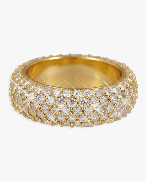 moissanite 5 row band ring 14k icecartel yellow main 