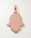 Moissanite Allah Hamsa Hand Pendant 14K Gold - Rose Gold