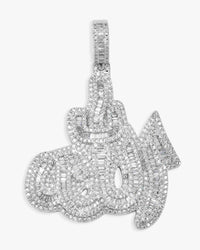 moissanite allah pendant 14k white gold icecartel main