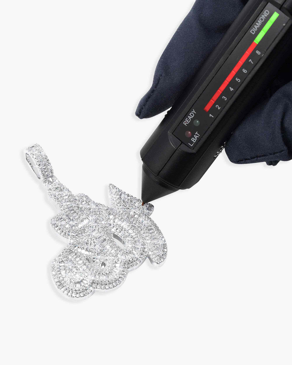 moissanite allah pendant 14k white gold icecartel test