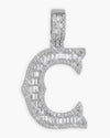 Moissanite Baguette Letter 