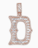 Moissanite Baguette Letter 