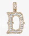 Moissanite Baguette Letter 
