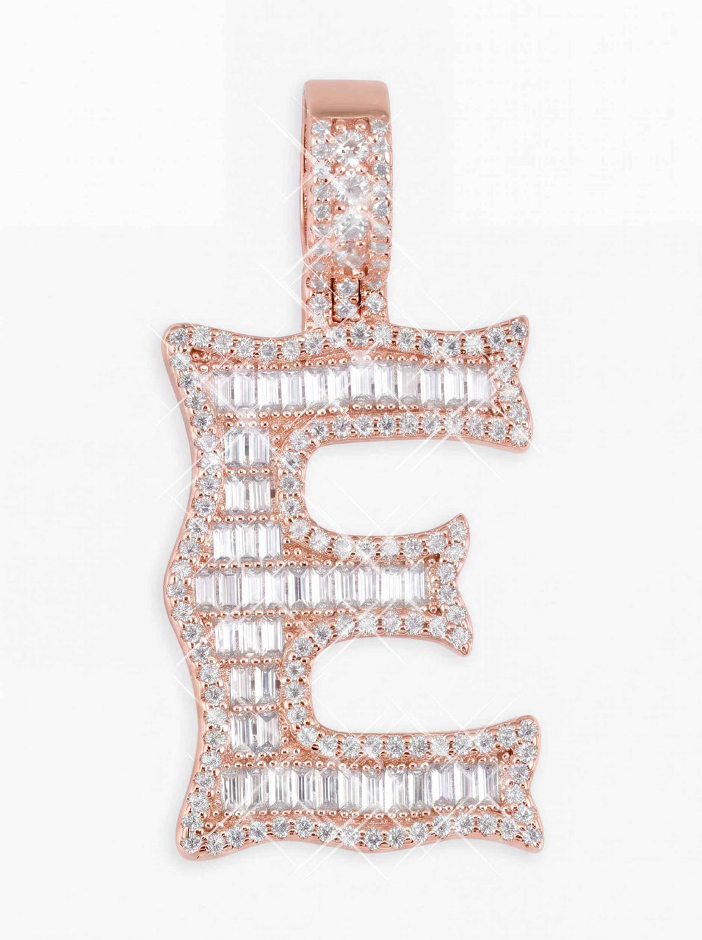 Moissanite Baguette Letter 