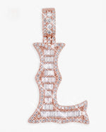 Moissanite Baguette Letter 