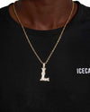 Moissanite Baguette Letter 