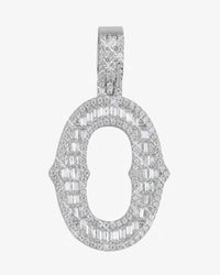 moissanite baguette letter o pendant icecartel main
