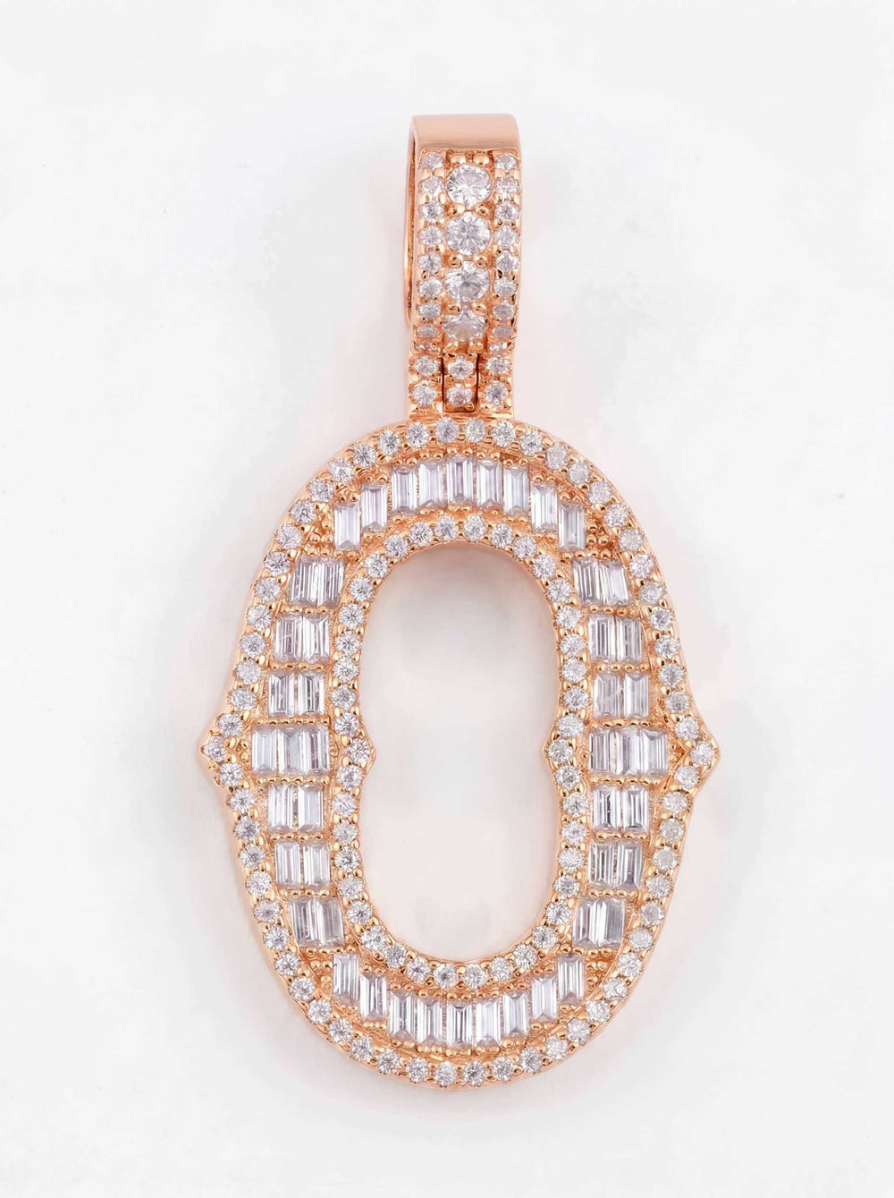 Moissanite Baguette Letter 