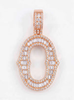 Moissanite Baguette Letter 