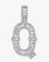 Moissanite Baguette Letter 