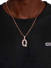 Moissanite Baguette Letter 