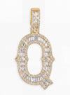 Moissanite Baguette Letter 