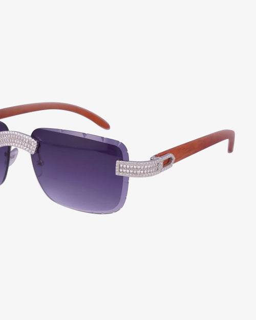 moissanite baguette sunglasses 14k gold icecartel dark side