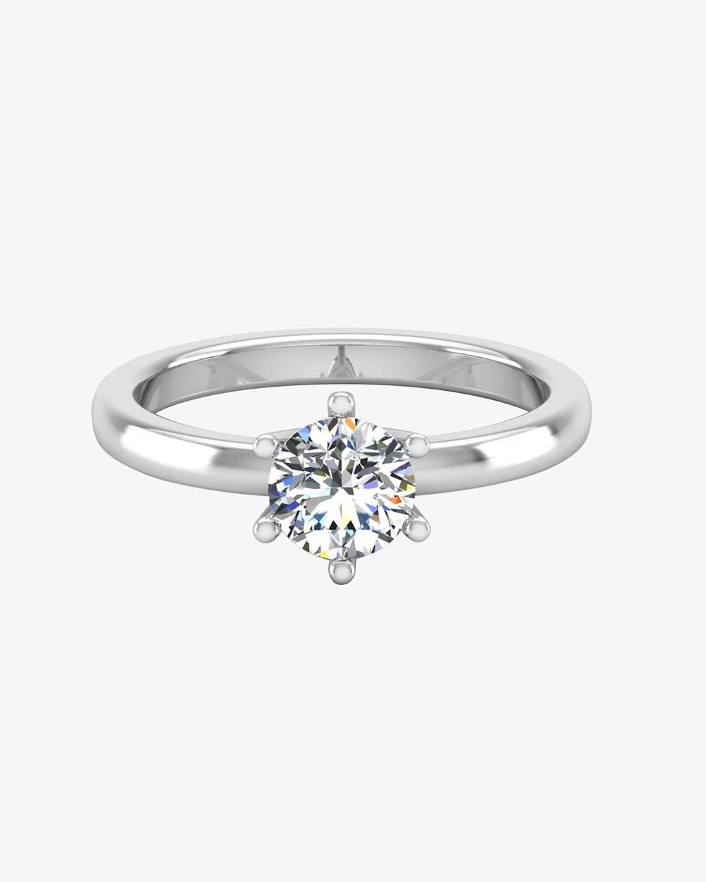moissanite brilliant solitaire engagement ring icecartel horiztonal