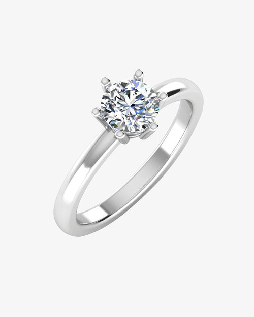 moissanite brilliant solitaire engagement ring icecartel main
