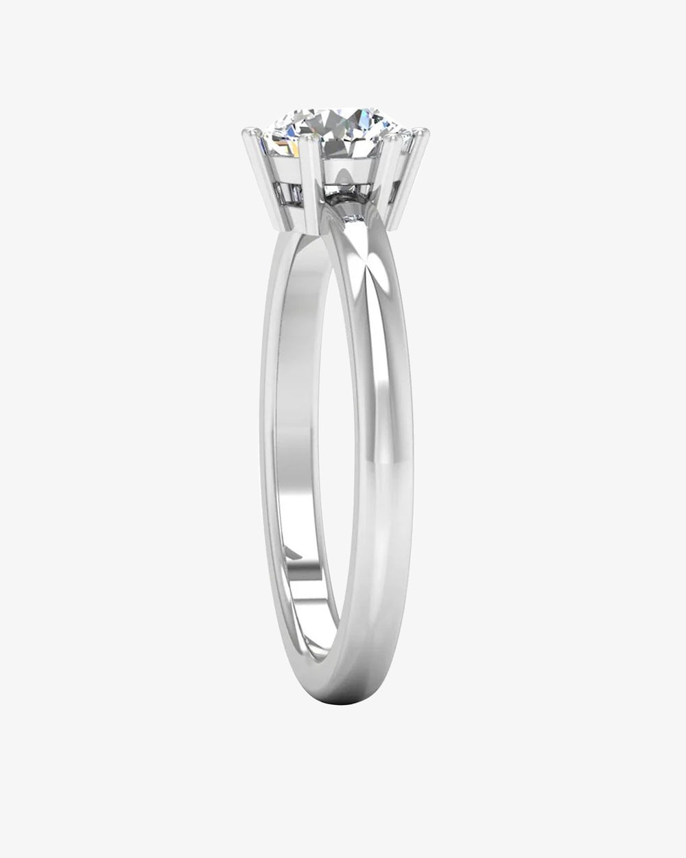 moissanite brilliant solitaire engagement ring icecartel side
