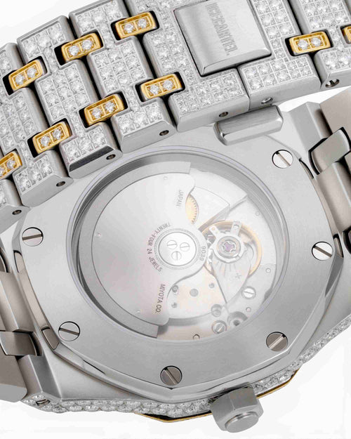 moissanite bust down watch 14k yellow gold white px new strap