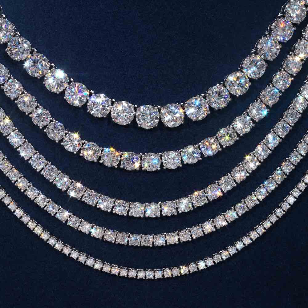 Moissanite Chain All Sizes Icecartel