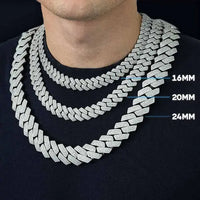 Moissanite Cuban Link Chain 14K Gold (ALL SIZES)