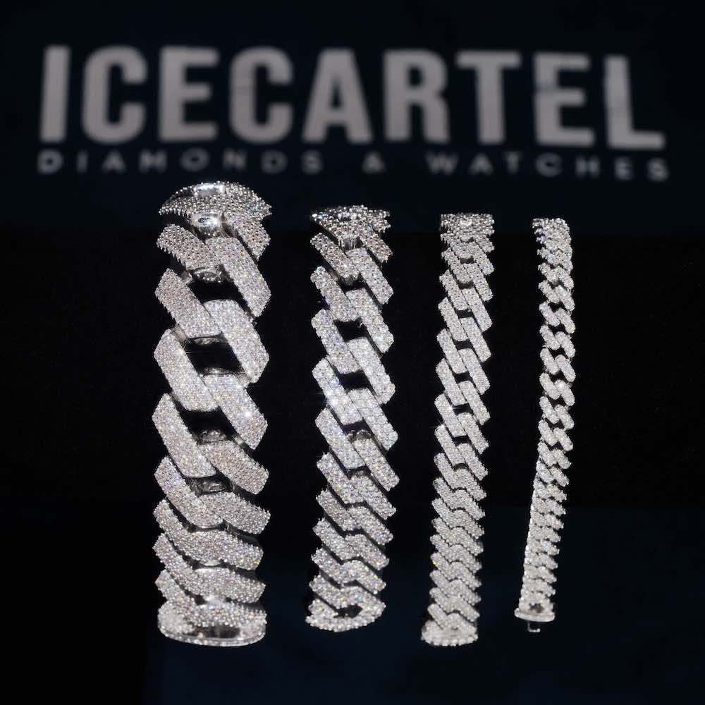 Moissanite Cuban Link Bracelet All Sizes Icecartel logo