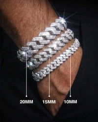 moissanite cuban link bracelet all sizes icecartel px bp new