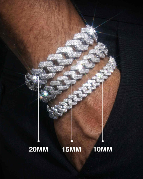 moissanite cuban link bracelet all sizes icecartel px bp new