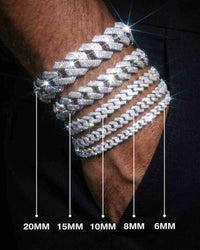 moissanite cuban link bracelet all sizes icecartel px