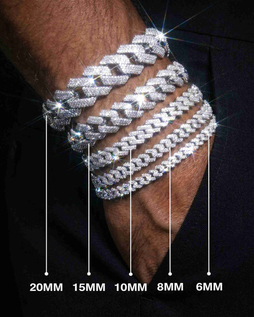 moissanite cuban link bracelet all sizes icecartel px