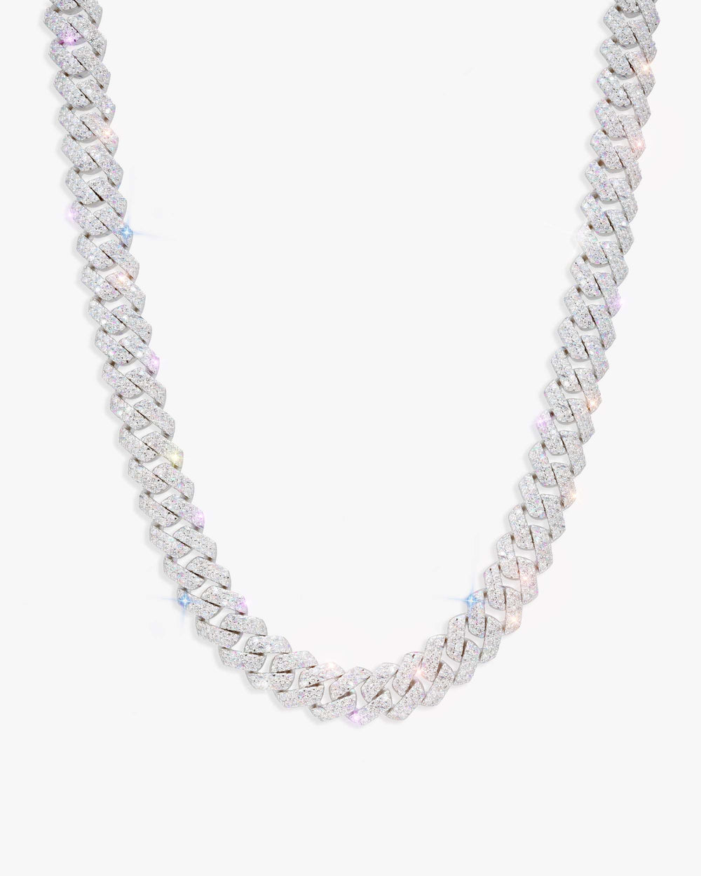 10MM Moissanite Cuban Link Chain/Bracelet Bundle 14K Gold