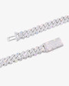 Moissanite Cuban Link Chain 14K Gold (ALL SIZES) - 10MM White Gold