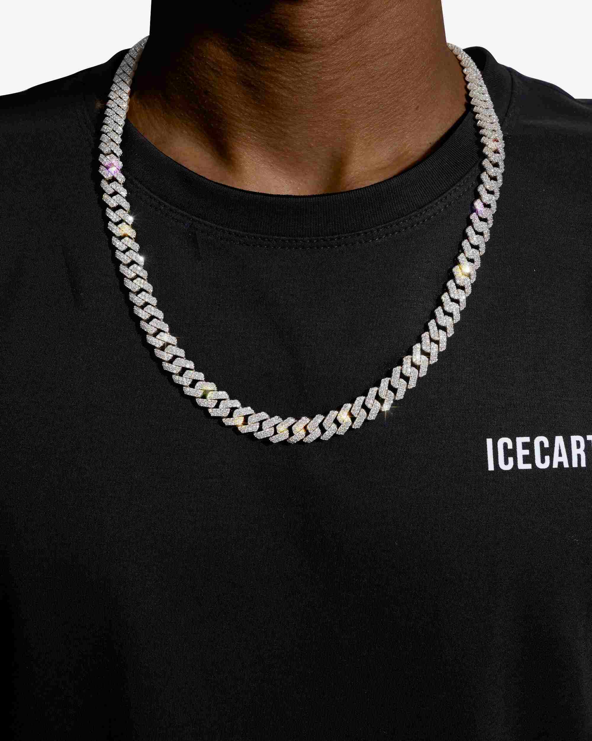 Moissanite Cuban Link Chain 14K Gold (ALL SIZES)