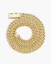 Moissanite Cuban Link Chain 14K Gold (ALL SIZES) - 10MM Yellow Gold