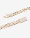 Moissanite Cuban Link Chain 14K Gold (ALL SIZES) - 10MM Yellow Gold