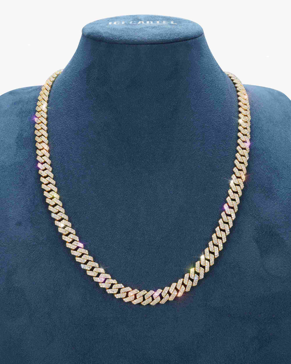 Moissanite Cuban Link Chain 14K Gold (ALL SIZES) - 10MM Yellow Gold