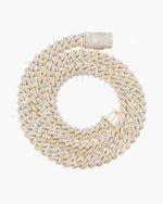 Moissanite Cuban Link Chain 14K Gold (ALL SIZES) - 10MM Yellow Gold