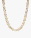 10MM Moissanite Cuban Link Chain/Bracelet Bundle 14K Gold - Yellow Gold