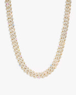 10MM Moissanite Cuban Link Chain/Bracelet Bundle 14K Gold - Yellow Gold