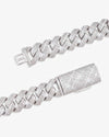 Moissanite Cuban Link Chain 14K Gold (ALL SIZES) - 15MM