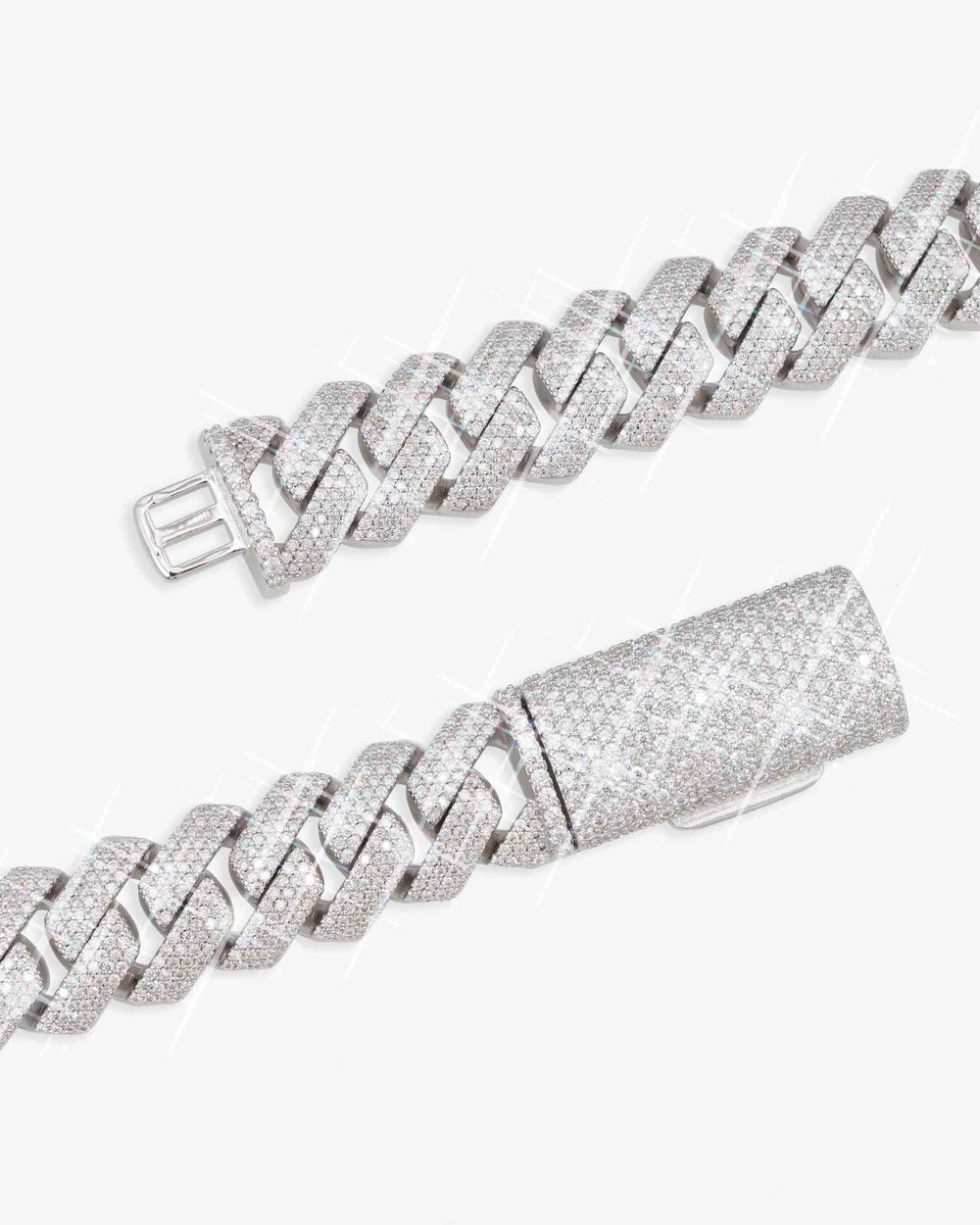 Moissanite Cuban Link Chain 14K Gold (ALL SIZES) - 15MM