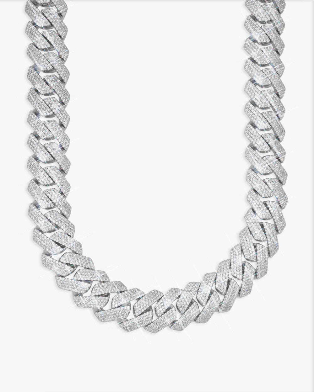 Moissanite Cuban Link Chain 14K Gold (ALL SIZES) - 20MM