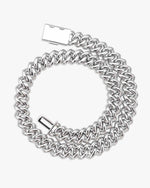 Moissanite Cuban Link Chain 14K Gold (ALL SIZES) - 20MM White Gold