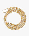 Moissanite Cuban Link Chain 14K Gold (ALL SIZES) - 15MM Yellow Gold