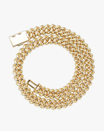 Moissanite Cuban Link Chain 14K Gold (ALL SIZES) - 15MM Yellow Gold