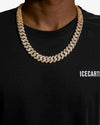 Moissanite Cuban Link Chain 14K Gold (ALL SIZES) - 15MM Yellow Gold