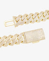 Moissanite Cuban Link Chain 14K Gold (ALL SIZES) - 20MM Yellow Gold