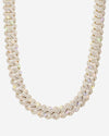 Moissanite Cuban Link Chain 14K Gold (ALL SIZES) - 20MM Yellow Gold